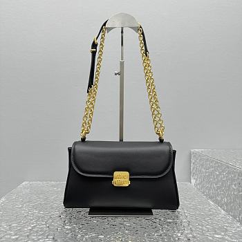Fortok Miu Miu 24SS Baguette Bag Black 5645 25x8x15cm