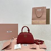 Fortok Miu Miu 23SS Dumpling Bag Red 5560 18x11.5x8cm - 1