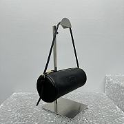 Fortok Miu Miu Small Round Pen Holder Bag Black 5717 22x9.5x8.5cm - 6