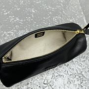 Fortok Miu Miu Small Round Pen Holder Bag Black 5717 22x9.5x8.5cm - 2