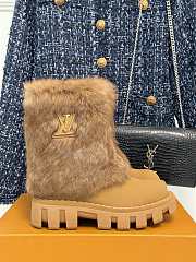 Fortok Louis Vuitton Donkey Snow Boots Brown - 1