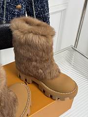 Fortok Louis Vuitton Donkey Snow Boots Brown - 5