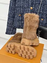 Fortok Louis Vuitton Donkey Snow Boots Brown - 2