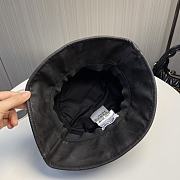 Fortok Miu Miu Bucket Hat Black Leather - 2