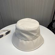 Fortok Miu Miu Bucket Hat White Leather - 4