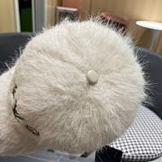 Fortok Louis Vuitton 2024 Plush Fox Baseball Cap White - 5