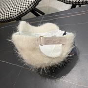 Fortok Louis Vuitton 2024 Plush Fox Baseball Cap White - 2