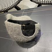 Fortok Louis Vuitton 2024 Plush Fox Baseball Cap Grey - 2