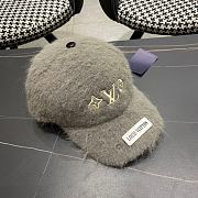 Fortok Louis Vuitton 2024 Plush Fox Baseball Cap Grey - 5