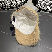 Fortok Louis Vuitton 2024 Plush Fox Baseball Cap Beige - 6