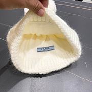 Fortok Prada 24 Knitted Wool Beanie White - 4