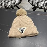 Fortok Prada 24 Knitted Wool Beanie Light Brown - 1