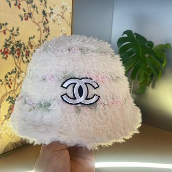 Fortok Chanel 2024 Fluffy Hat White