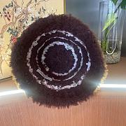 Fortok Chanel 2024 Fluffy Hat Dark Brown - 5