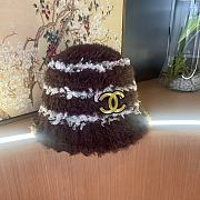 Fortok Chanel 2024 Fluffy Hat Dark Brown - 2