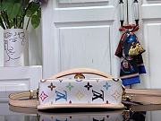 Fortok Louis Vuitton Nano Diane Baguette Handbag Multicolor White M14194 19x10.5x6cm - 3