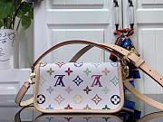 Fortok Louis Vuitton Nano Diane Baguette Handbag Multicolor White M14194 19x10.5x6cm - 5