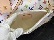 Fortok Louis Vuitton Carryall Handbag White Multicolor M13661 29x24x12cm - 2