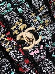 Fortok Chanel Super Shiny Sequins Bag Black 20cm - 3