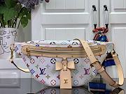 Fortok Louis Vuitton High Rise Waist Bag White Multicolor M13660 16x8x38cm - 1