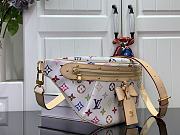 Fortok Louis Vuitton High Rise Waist Bag White Multicolor M13660 16x8x38cm - 3