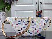 Fortok Louis Vuitton High Rise Waist Bag White Multicolor M13660 16x8x38cm - 5