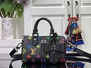 Fortok Louis Vuitton Nano Speedy Bag Black Multicolor M13406 16x11x9cm - 1