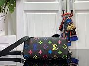 Fortok Louis Vuitton Nano Speedy Bag Black Multicolor M13406 16x11x9cm - 6