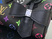 Fortok Louis Vuitton Nano Speedy Bag Black Multicolor M13406 16x11x9cm - 2
