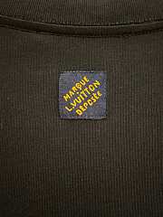 Fortok Louis Vuitton Beaded LV Vers Motif T-shirt Black  - 4