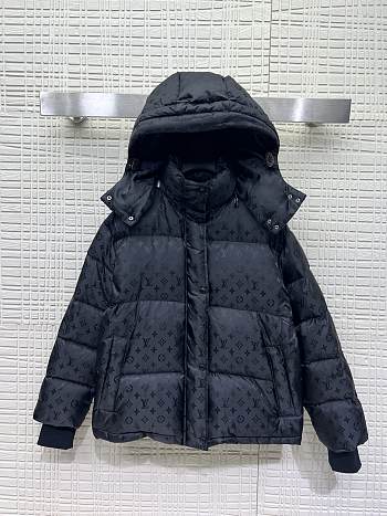 Fortok Louis Vuitton Monogram Puffer Jacket Black