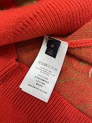Fortok Louis Vuitton Knitted Cardigan Jacket Red - 3