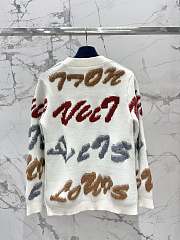 Fortok Louis Vuitton Knitted Cardigan Jacket White - 5