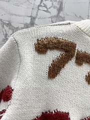 Fortok Louis Vuitton Knitted Cardigan Jacket White - 6