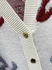 Fortok Louis Vuitton Knitted Cardigan Jacket White - 2