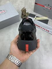 Fortok Prada America's Cup Sneakers Black Patent Leather And Technical Fabric   - 5
