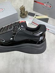 Fortok Prada America's Cup Sneakers Black Patent Leather And Technical Fabric   - 3
