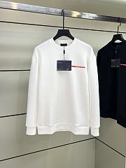 Fortok Prada Recycled Double Jjersey Sweatshirt Black / White / Blue - 5