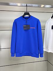 Fortok Prada Recycled Double Jjersey Sweatshirt Black / White / Blue - 3
