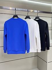 Fortok Prada Recycled Double Jjersey Sweatshirt Black / White / Blue - 2