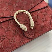 Fortok Gucci Dionysus Mini Top Handle Bag Red Suede 813399 29.5x20x10.5cm - 2