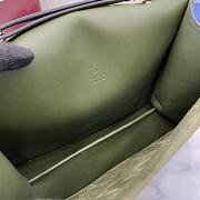 Fortok Gucci Dionysus Mini Top Handle Bag Green Suede 813399 29.5x20x10.5cm - 4