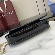 Fortok Gucci Blondie Small Shoulder Bag Black Patent Leather 814952 29.5x12.5x7cm - 5