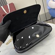 Fortok Gucci Blondie Small Shoulder Bag Black Patent Leather 814952 29.5x12.5x7cm - 4