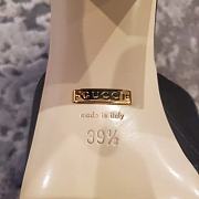 Fortok Gucci GG Marmont Fringe Open Toe Mule Sandals - 3
