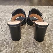 Fortok Gucci GG Marmont Fringe Open Toe Mule Sandals - 4