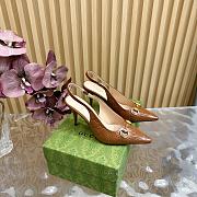 Fortok Gucci Horsebit Embossed Sandals Brown - 1