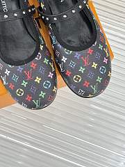 Fortok Louis Vuitton Donkey 25SS Mary Jane Shoes Black Multicolor - 6