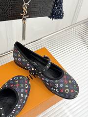 Fortok Louis Vuitton Donkey 25SS Mary Jane Shoes Black Multicolor - 5