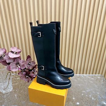 Fortok Louis Vuitton Beaubourg High Boots Black